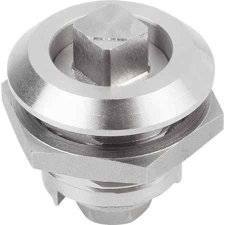 Kipp Quarter-Turn Lock, H=18, Stainless Steel 1.4305, Comp:Stainless Steel K1106.18186